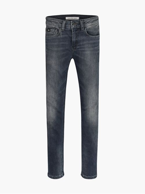 SKINNY WASHED BLUE BLACK CALVIN KLEIN JEANS | IB0IB01258/1BJ
